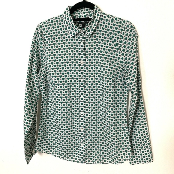 J. Crew Tops - ❤️ J.Crew Perfect Shirt Honeypie Print Bees Hearts